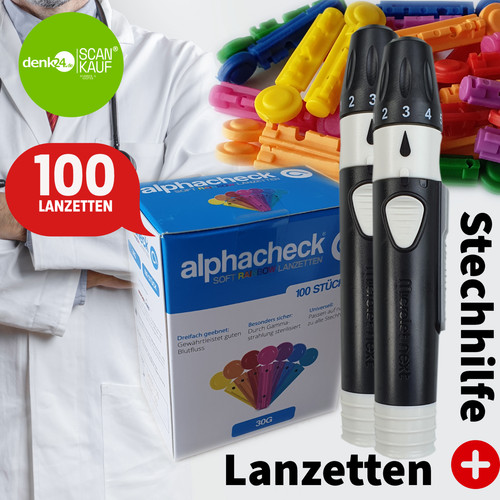 Alphacheck 100 lanzetten - 100,